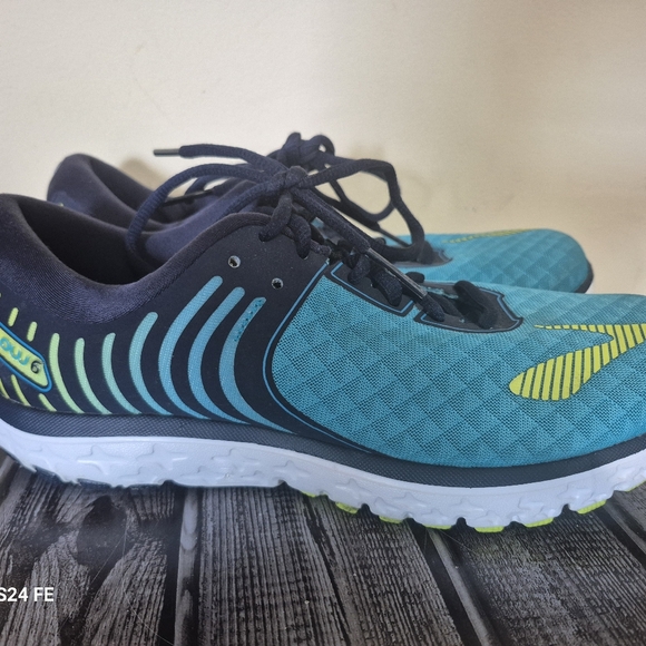 Brooks Pureflow 6   Running Shoes Athletic Blue Teal Womens Size 8.5 - Picture 1 of 8
